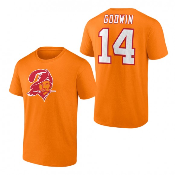 Men's Tampa Bay Buccaneers Chris Godwin Orange Throwback Player Icon Name & Number T-Shirt