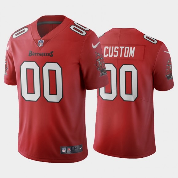 Tampa Bay Buccaneers Custom Red Vapor Limited Home Jersey