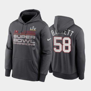 Buccaneers Shaquil Barrett Super Bowl LV Champions Locker Room Hoodie - Anthracite