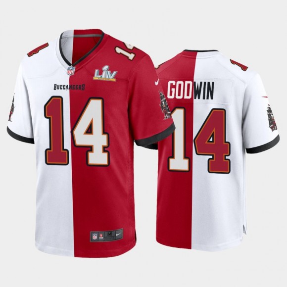 Buccaneers Chris Godwin Super Bowl LV Champions Split Game Jersey - Red White