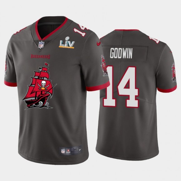 Chris Godwin Buccaneers Pewter Super Bowl LV Champions Vapor Limited Jersey