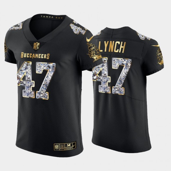 Buccaneers #47 John Lynch Black Diamond Edition Vapor Elite Retired Player Jersey