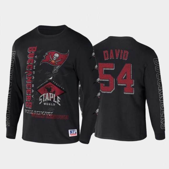 Tampa Bay Buccaneers Lavonte David World Renowned Long Sleeve T-Shirt - Black