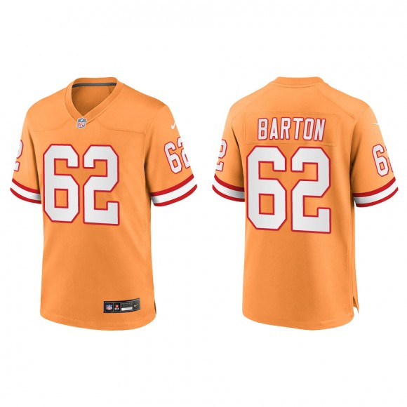 Buccaneers Graham Barton Orange Throwback Game Jersey