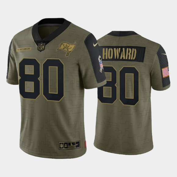 O.J. Howard Tampa Bay Buccaneers 2021 Salute To Service Limited Jersey - Olive