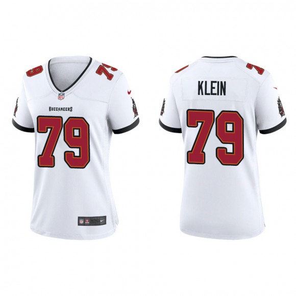 Women's Buccaneers Elijah Klein White Game Jersey