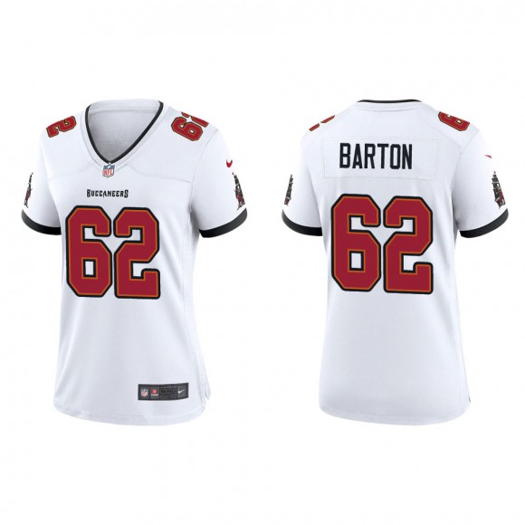 Women's Buccaneers Graham Barton White Game Jersey