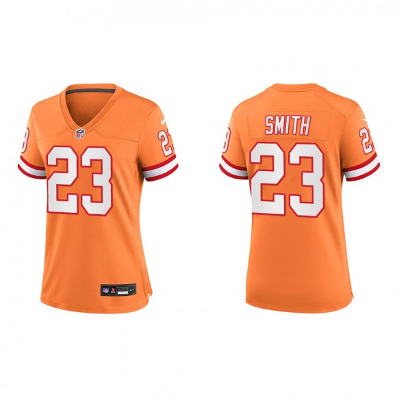 Women's Buccaneers Tykee Smith Orange Throwback Game Jersey