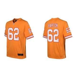 Youth Buccaneers Graham Barton Orange Throwback Game Jersey